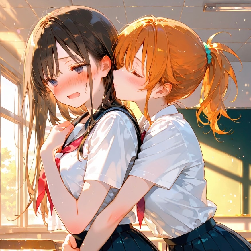 段々Hになる百合バックハグ（台詞無しver）