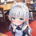 本物エルフだと信じてもらえないメイドカフェ店員 3枚目