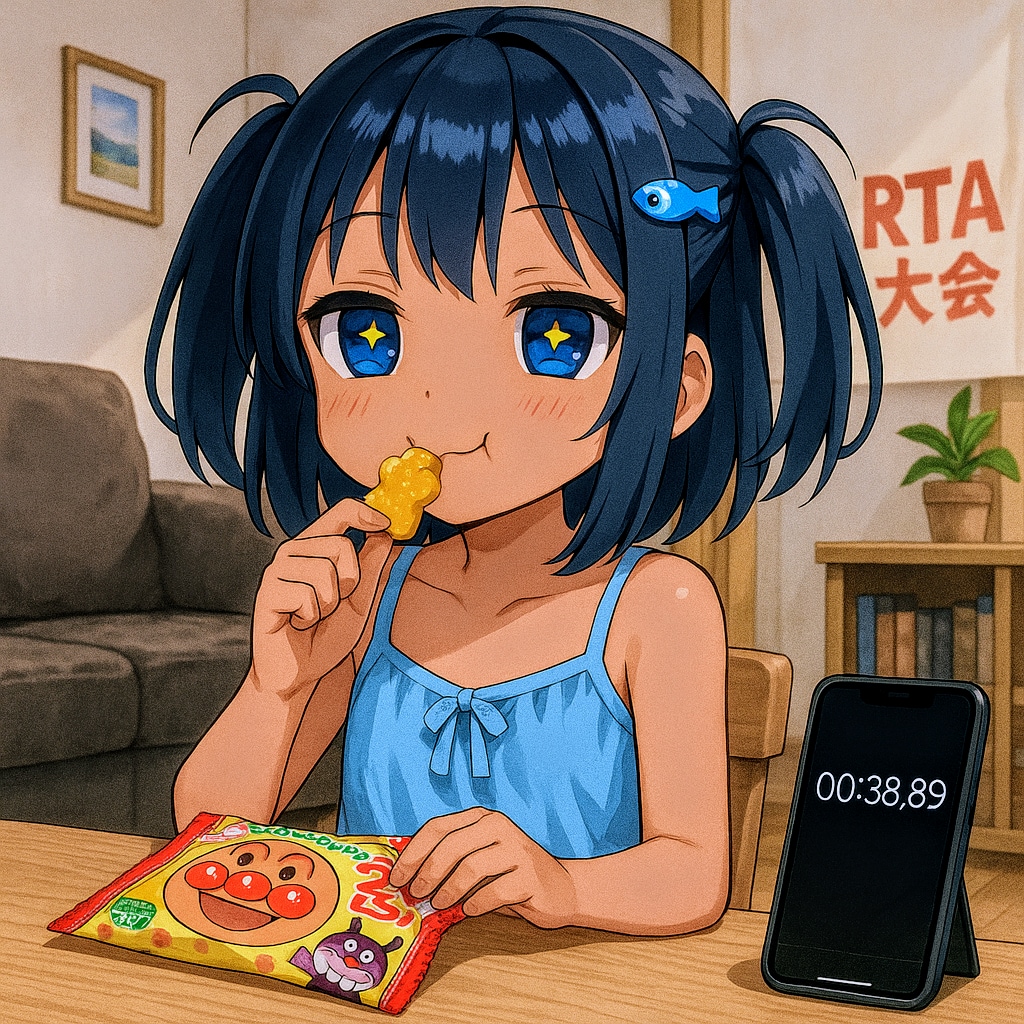 アンパンマングミ開封RTAをするこなつちゃん