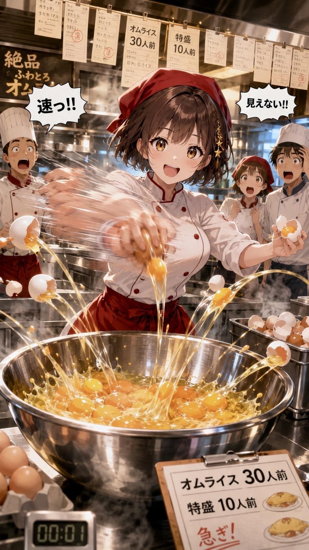 卵の片手割りに目覚める