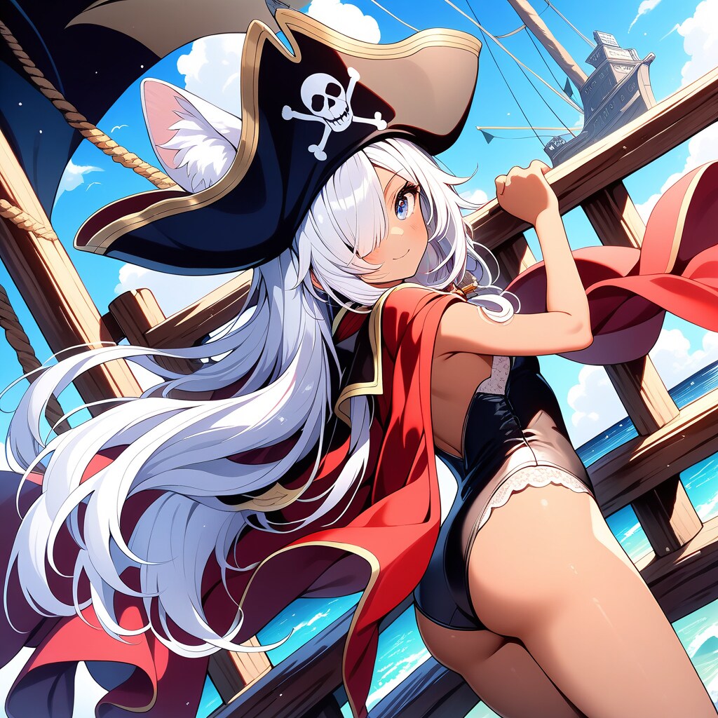 レオタード海賊狐娘・次女
