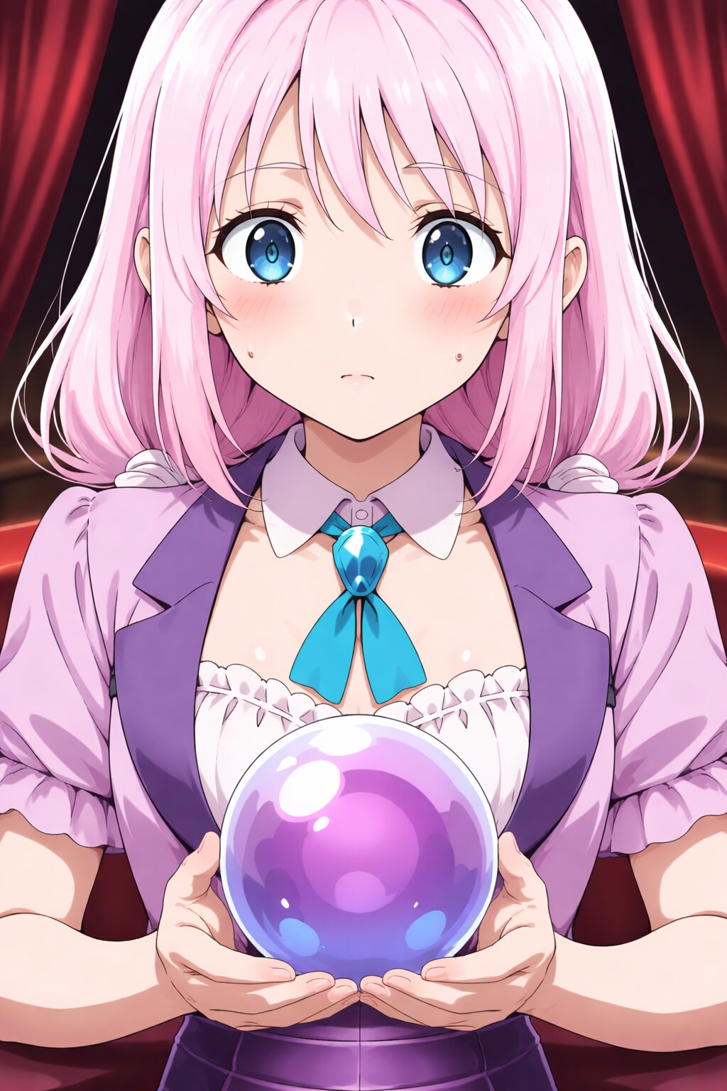 えきどなちゃん、占い、紫
