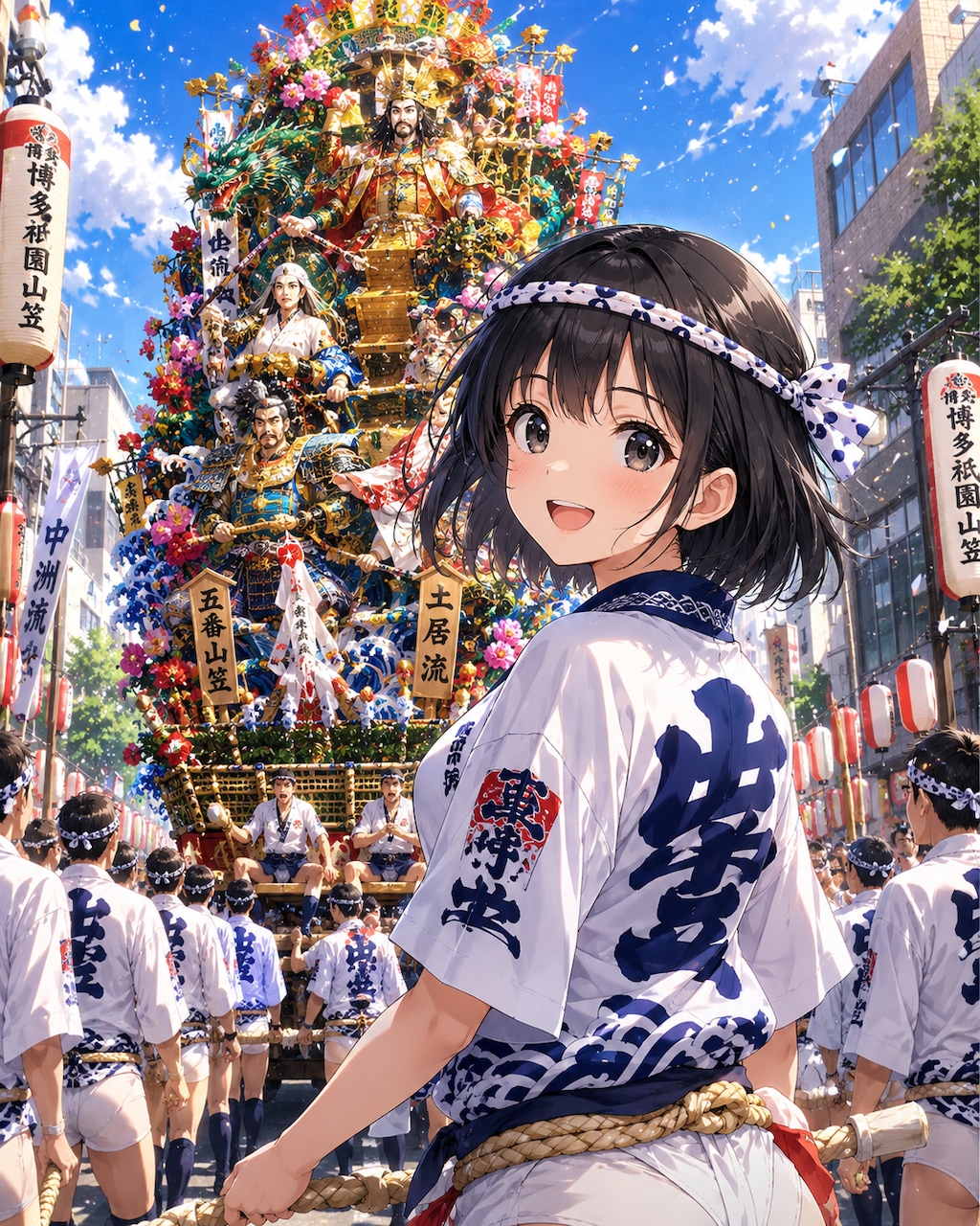 博多祇園山笠と女の子