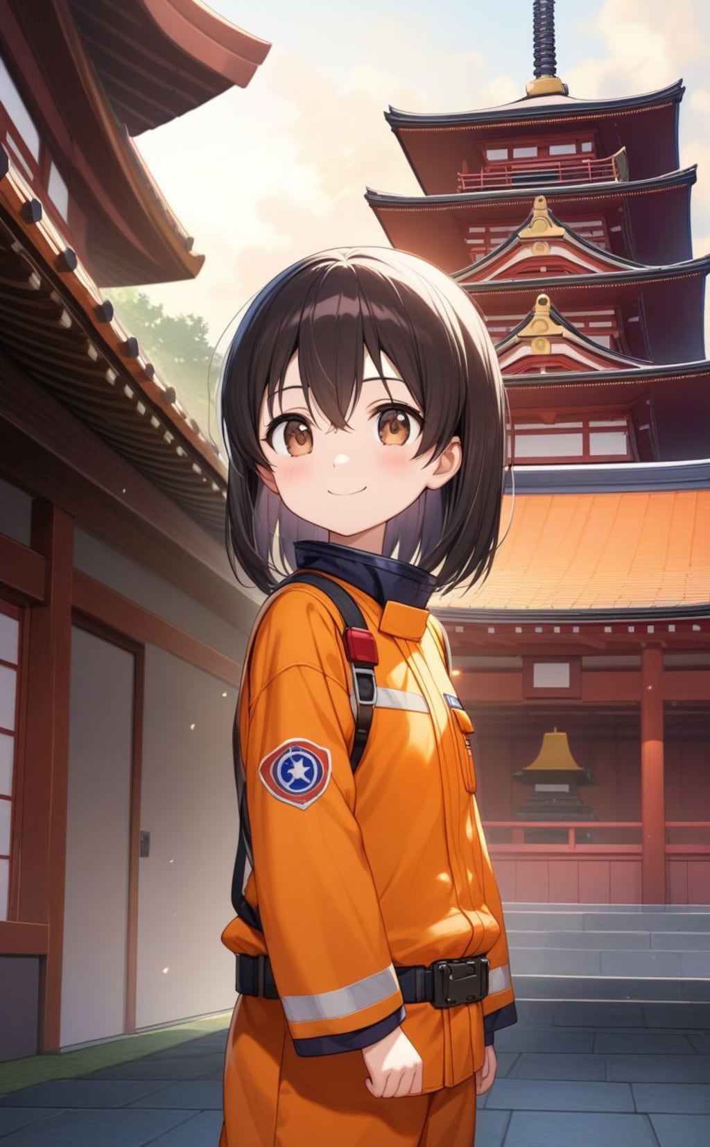 キリッと、オレンジ。今日の私はヒーローなの。