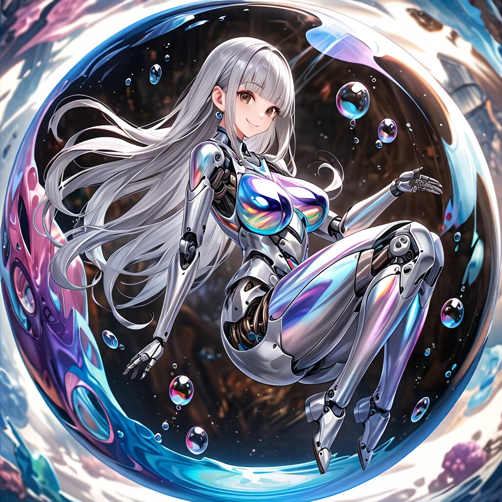 ホログラフィックメカ子 | の人気AIイラスト・グラビア