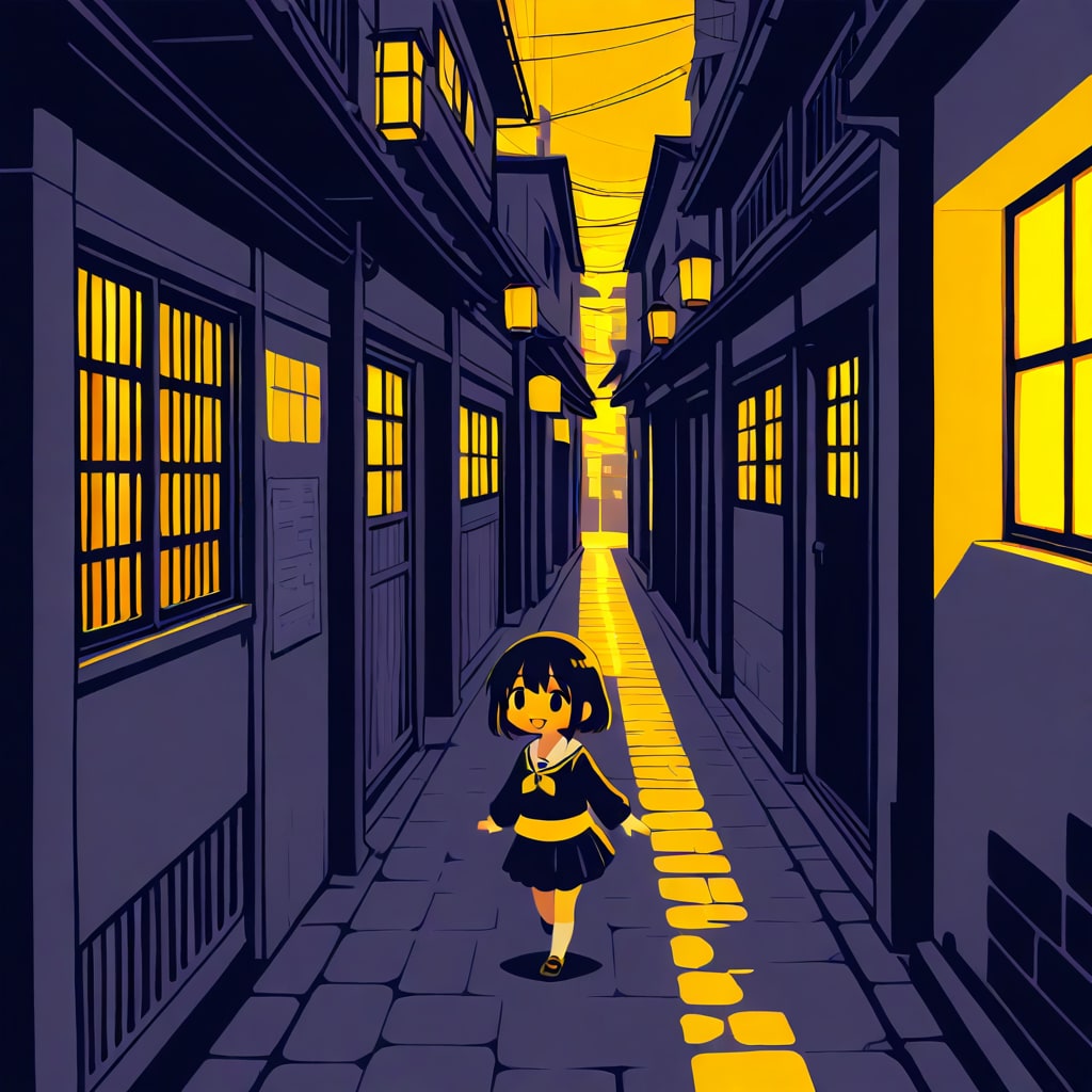 路地裏の明かり