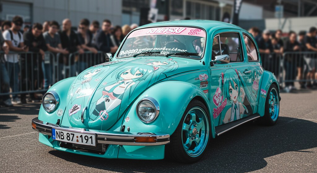 初音ミク痛車ワーゲンビートル