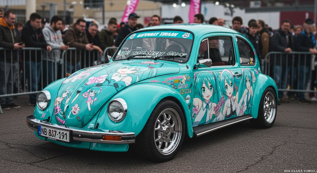 初音ミク痛車ワーゲンビートル