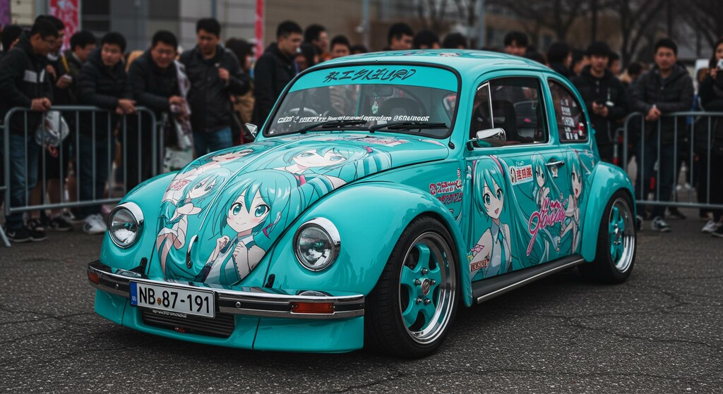 初音ミク痛車ワーゲンビートル