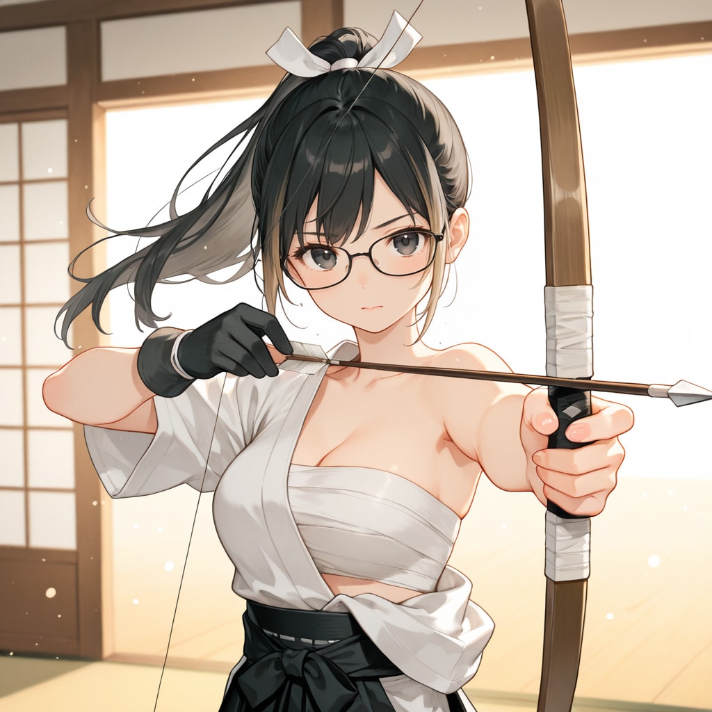 弓道、詩織ちゃん２