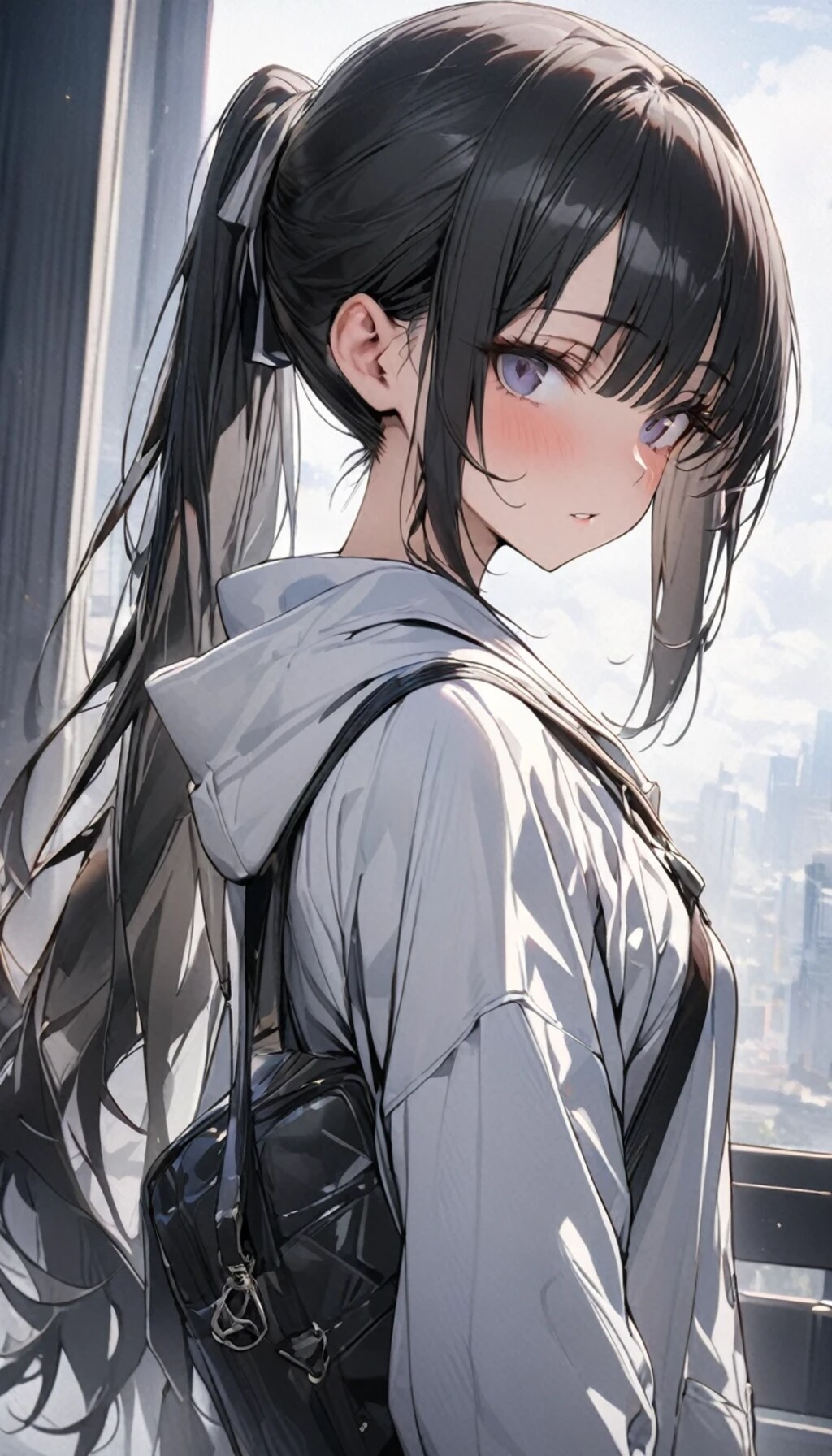 ポニーテールの子