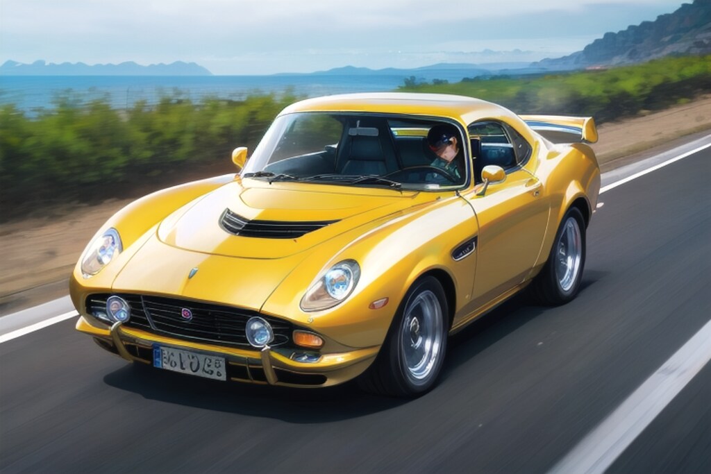 007ボンドカー風イラスト