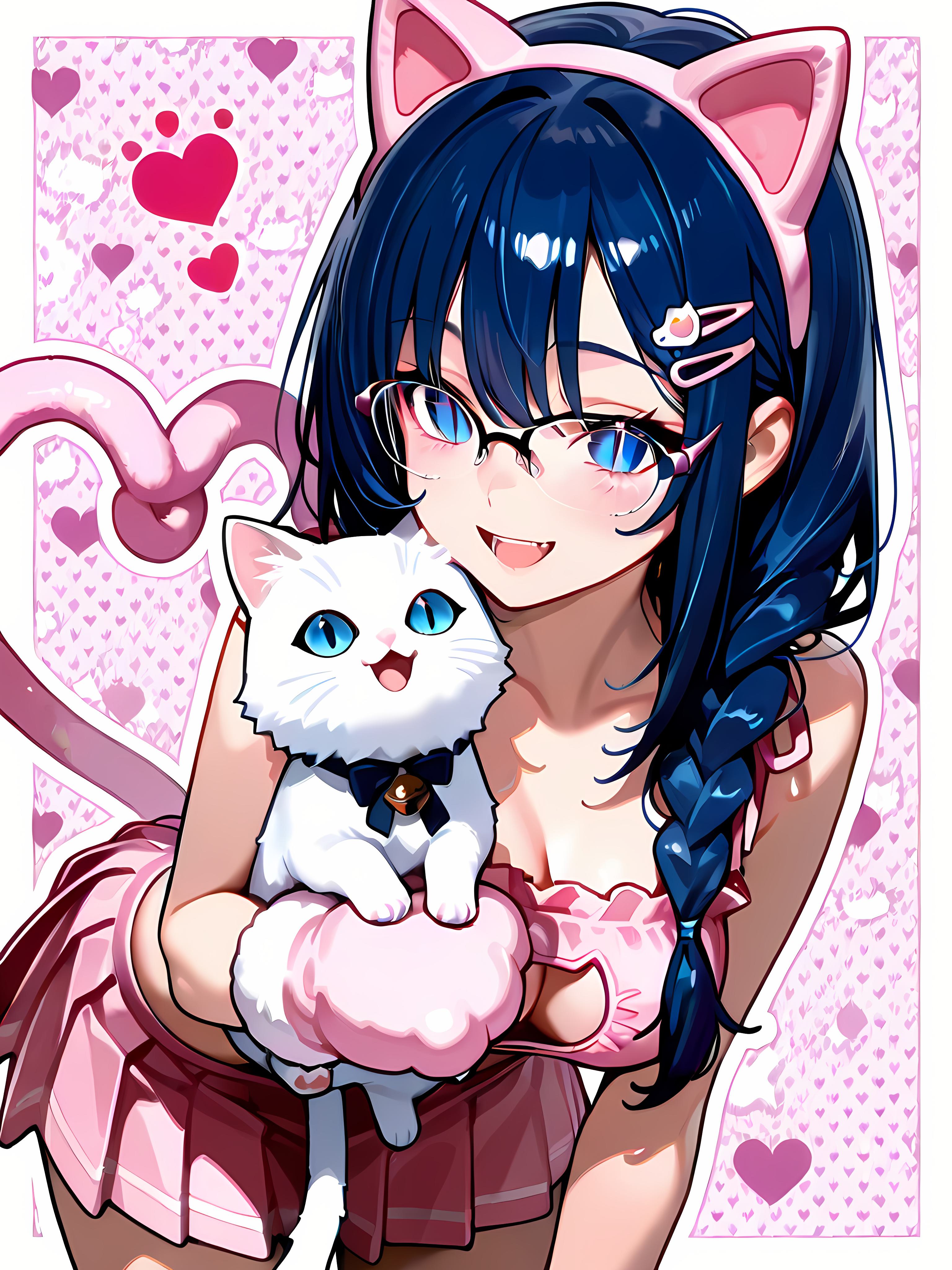 猫と一緒