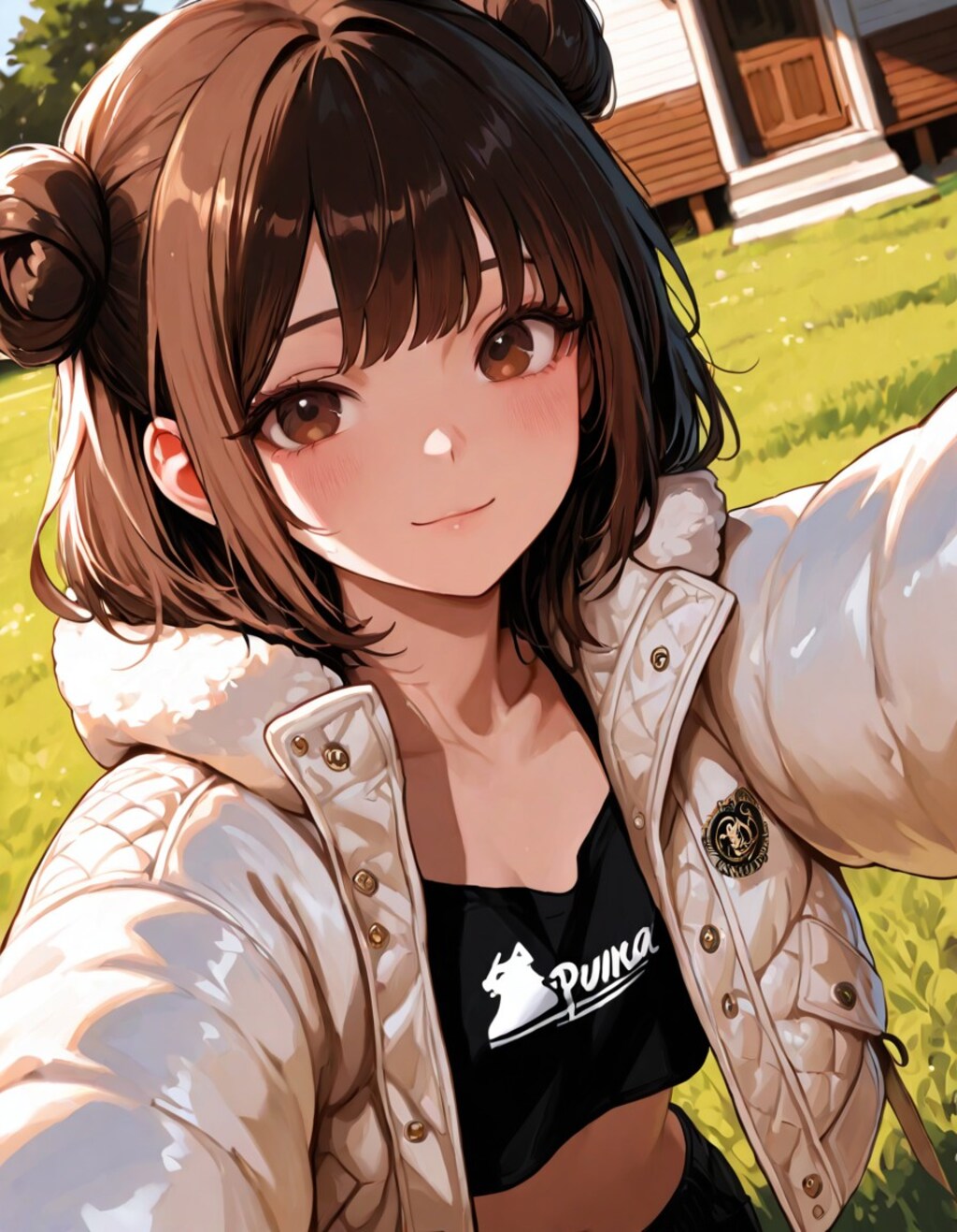 上が暖かいから中は軽装で