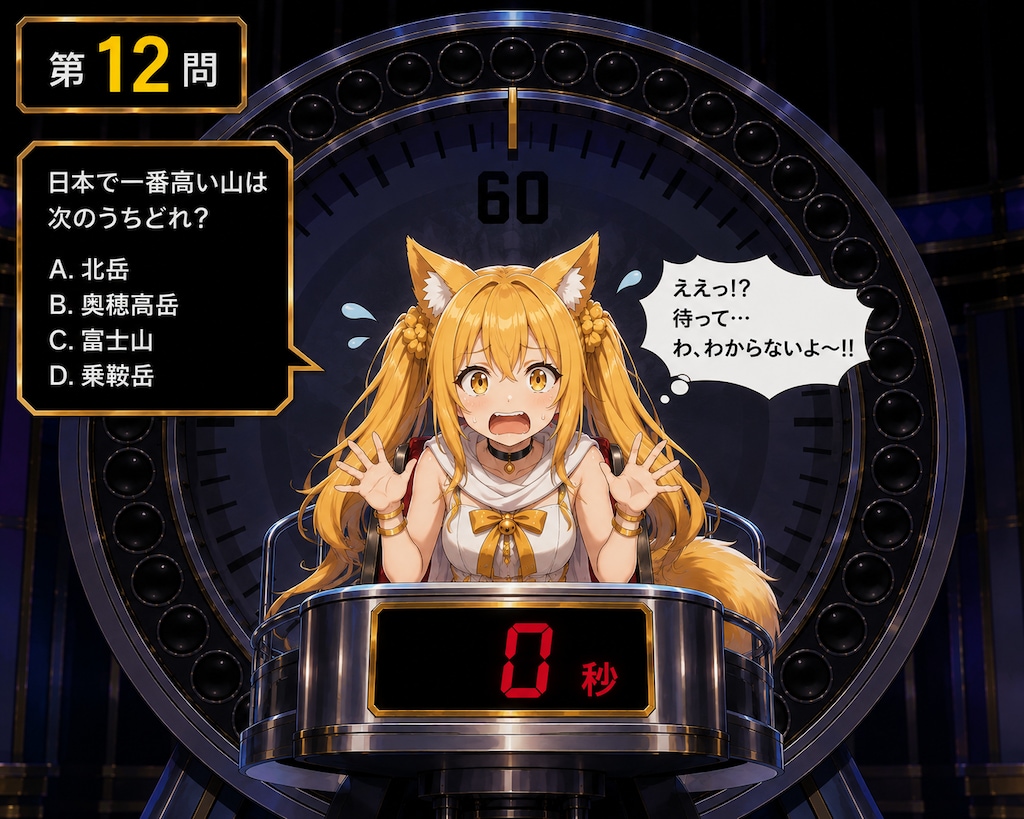 33.「く」→「クイズタイムショック」ミラ