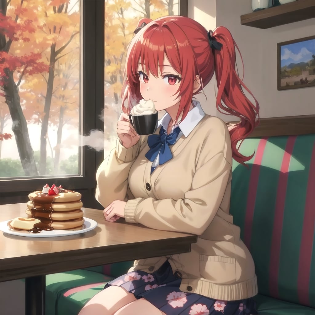 森のカフェテラスでパンケーキブランチ