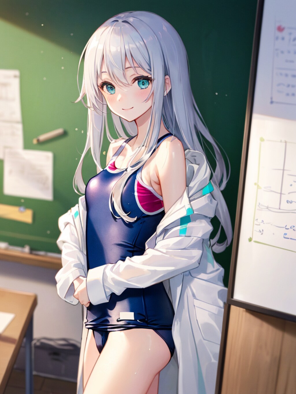 私の研究テーマは水着の可愛さについてです。