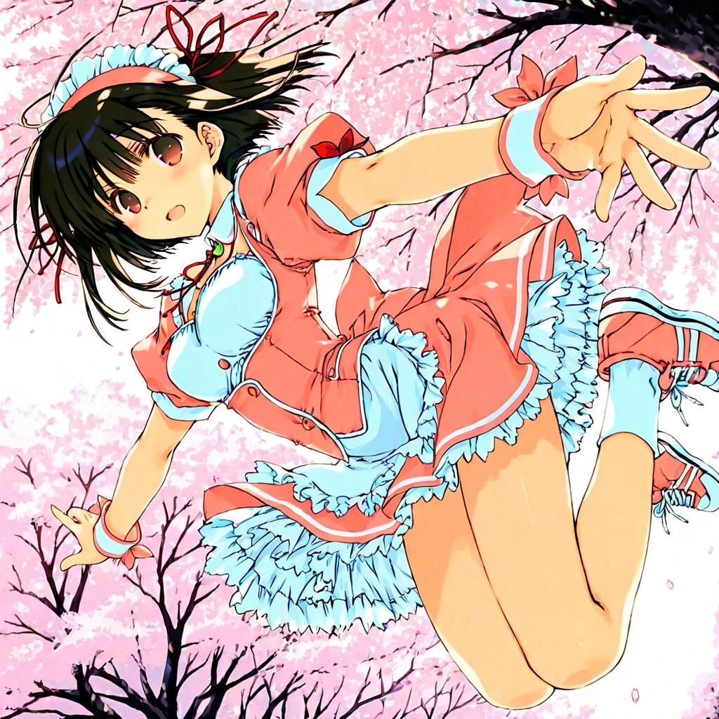 春だからジャンプ！ | の人気AIイラスト・グラビア