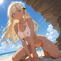 岩場でポーズ♡ 2枚目