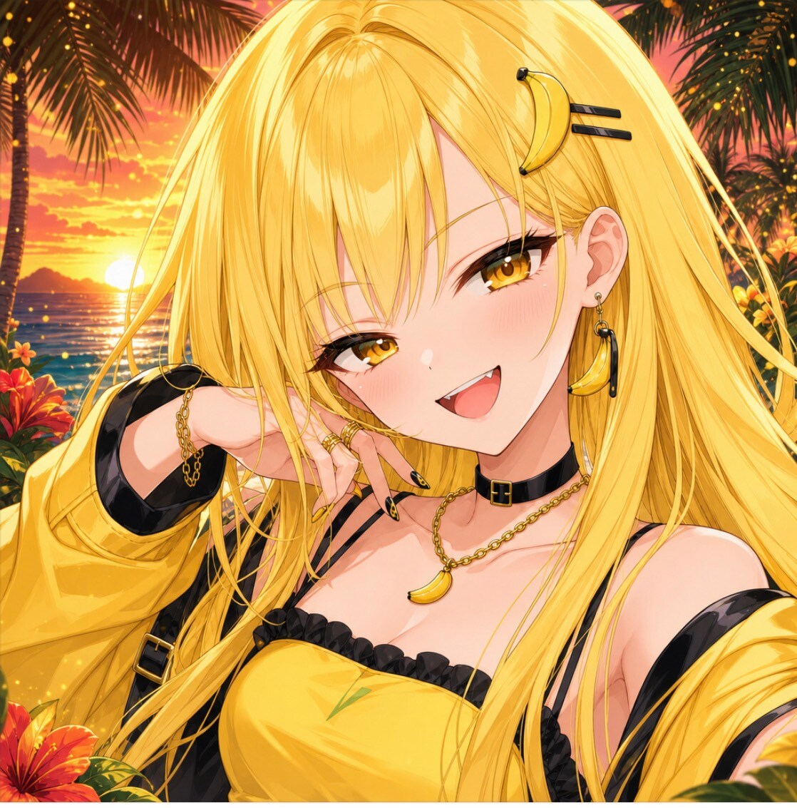 元気な八重歯ガール、バナナちゃん🍌✨