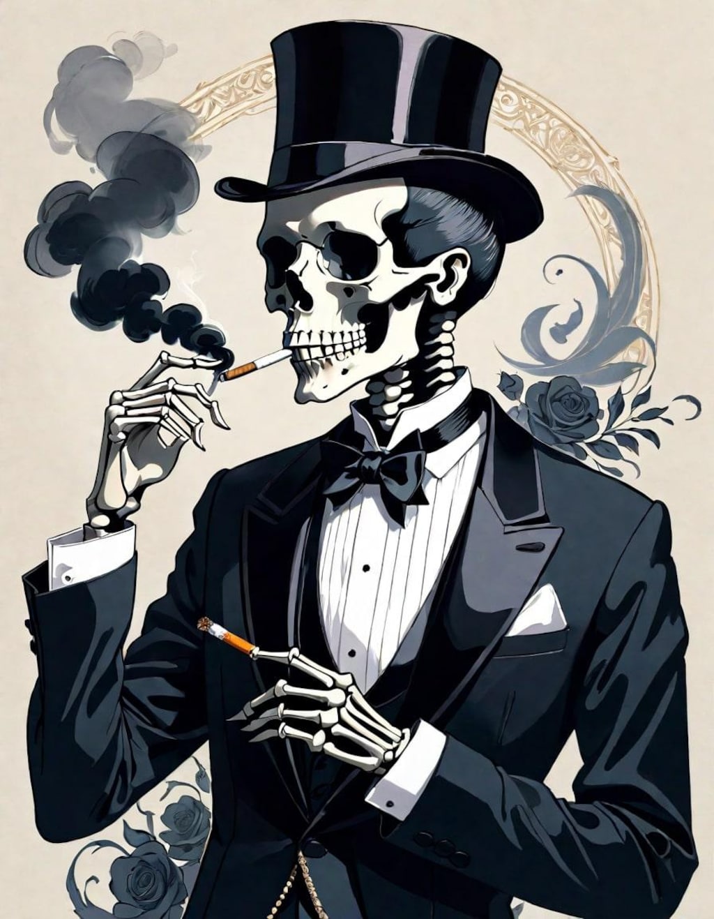 smoking dead