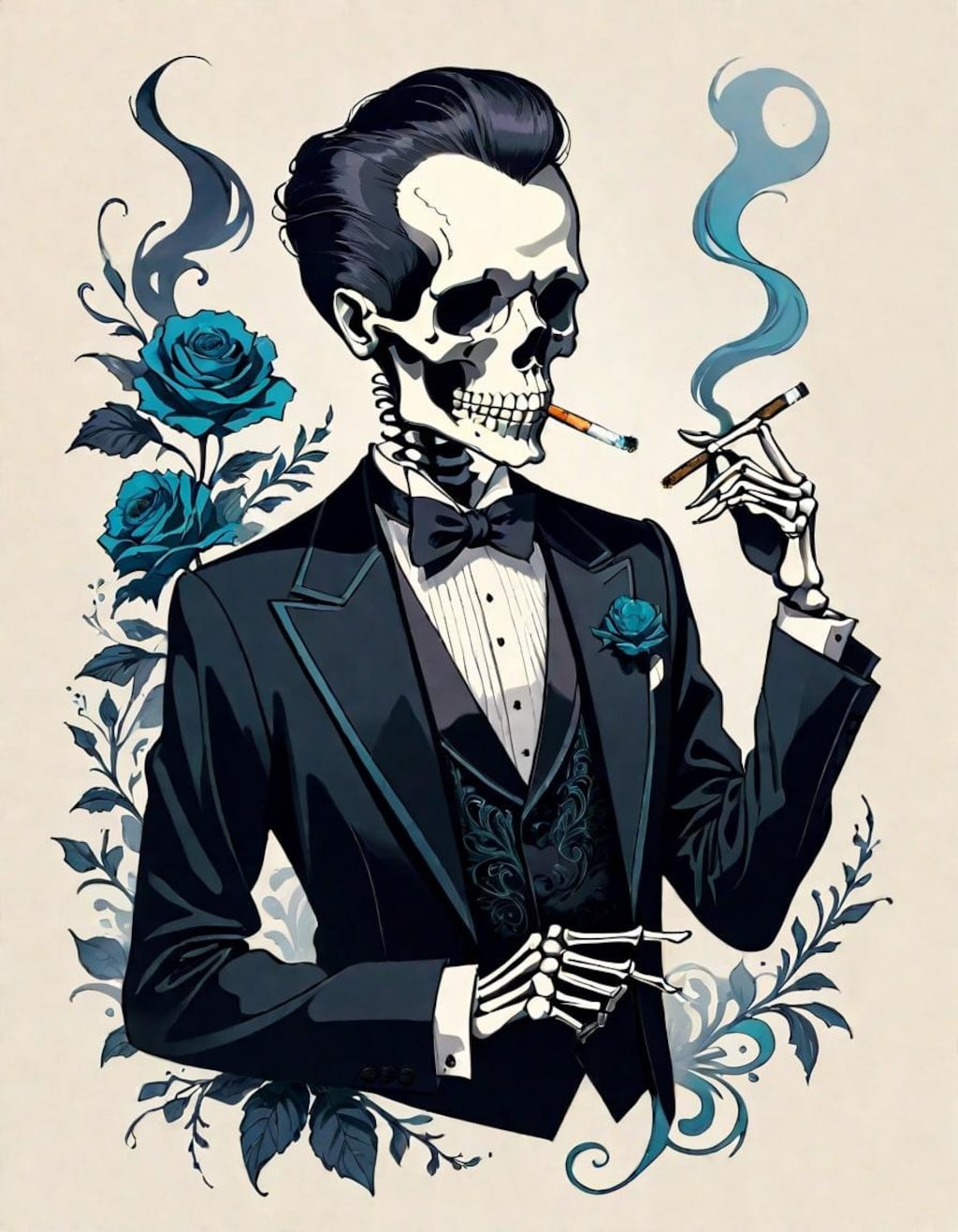 smoking dead