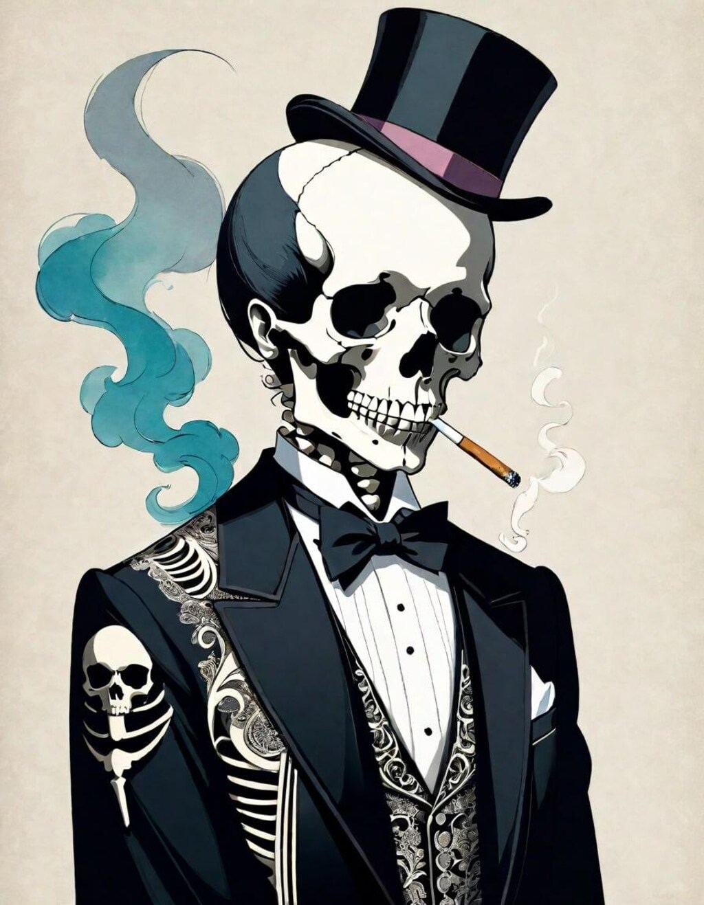 smoking dead