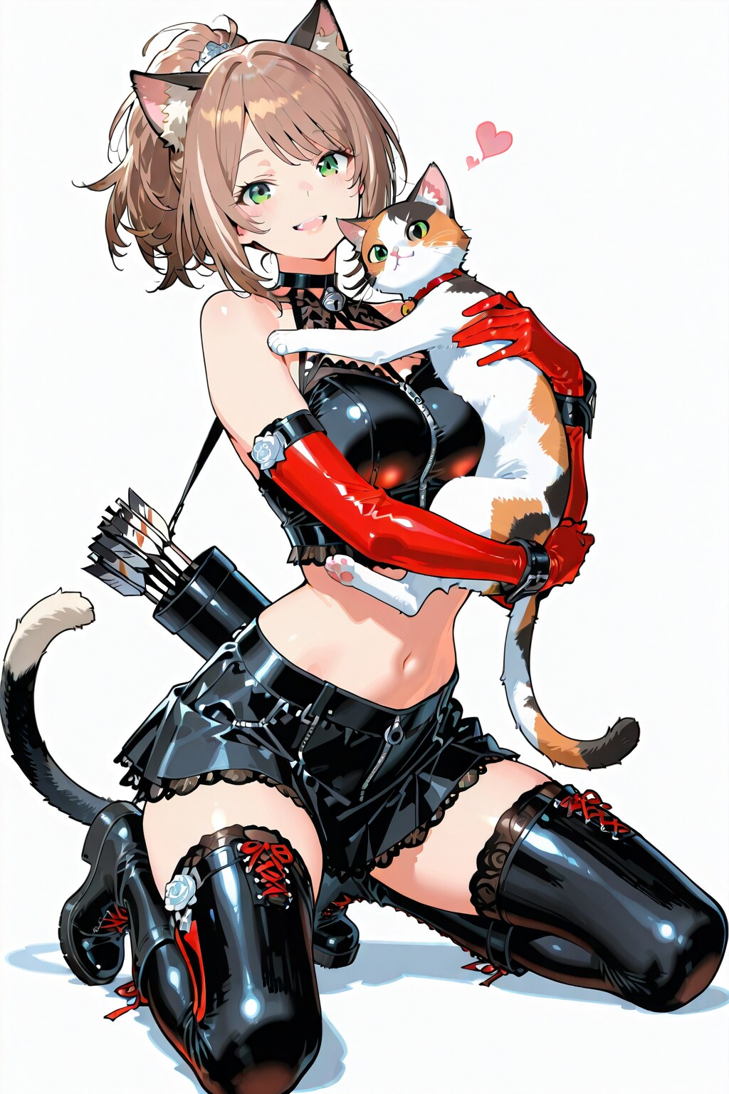 猫アーチャー(ゲーム攻略本風）