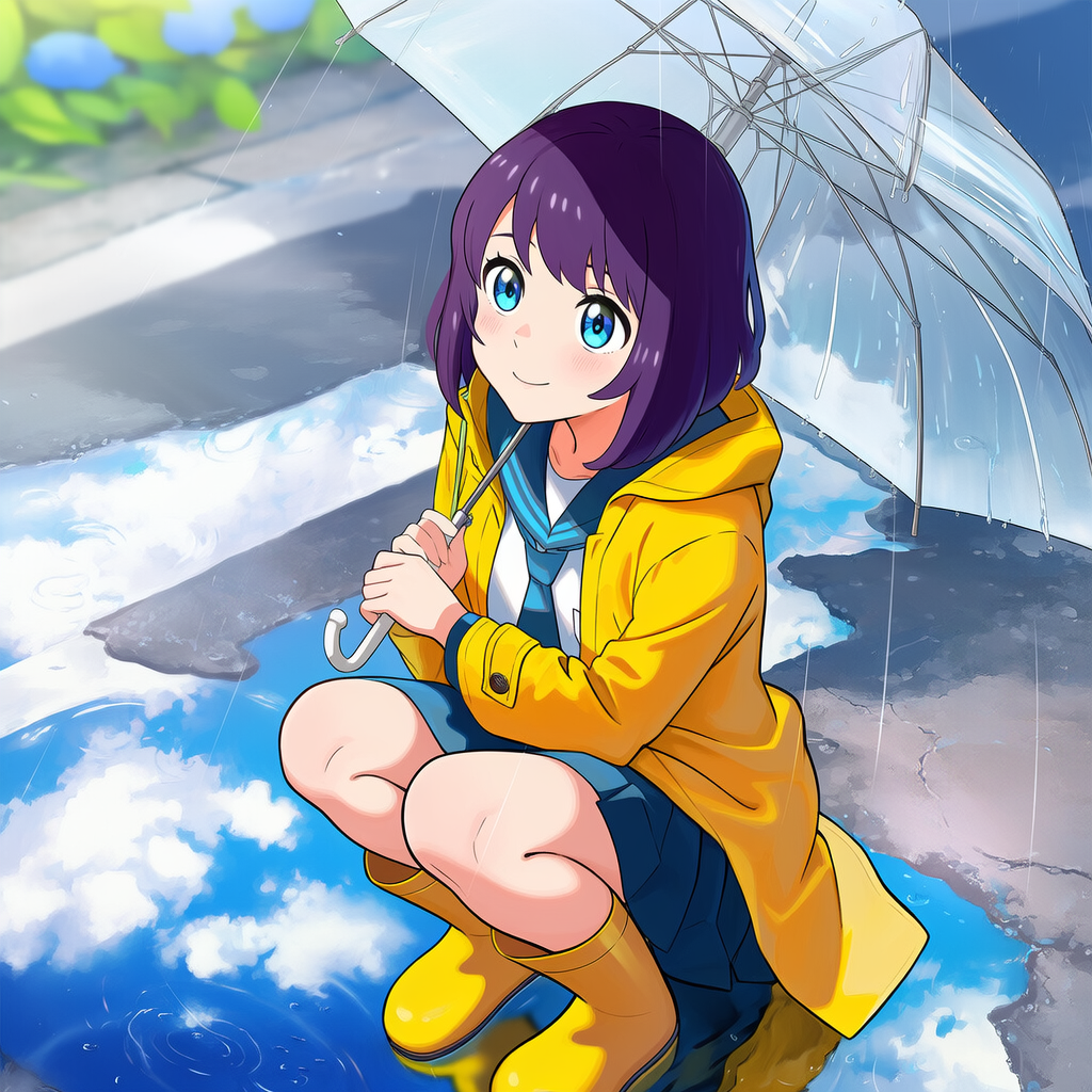 雨が明けるよ
