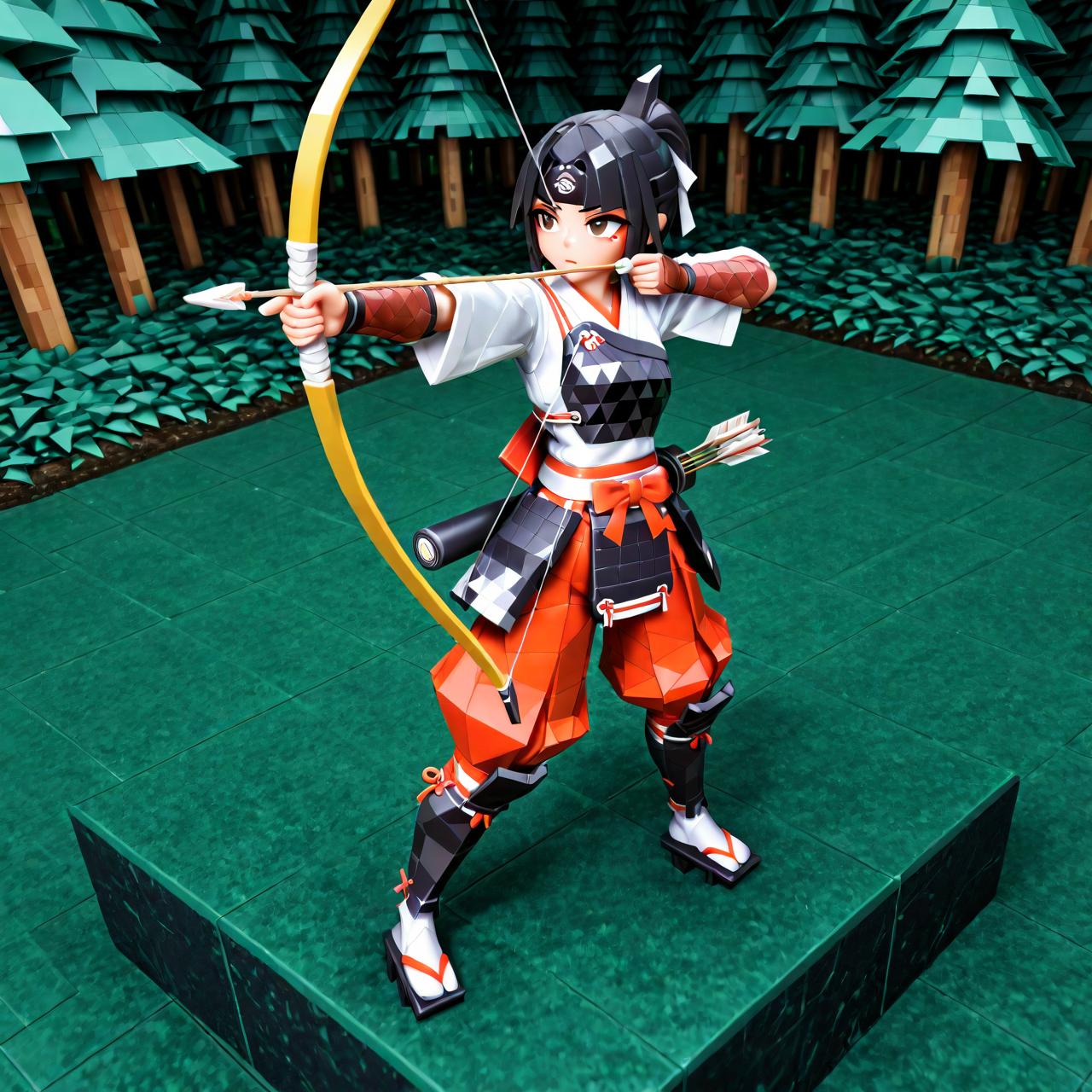 ローポリ弓兵 | の人気AIイラスト・グラビア