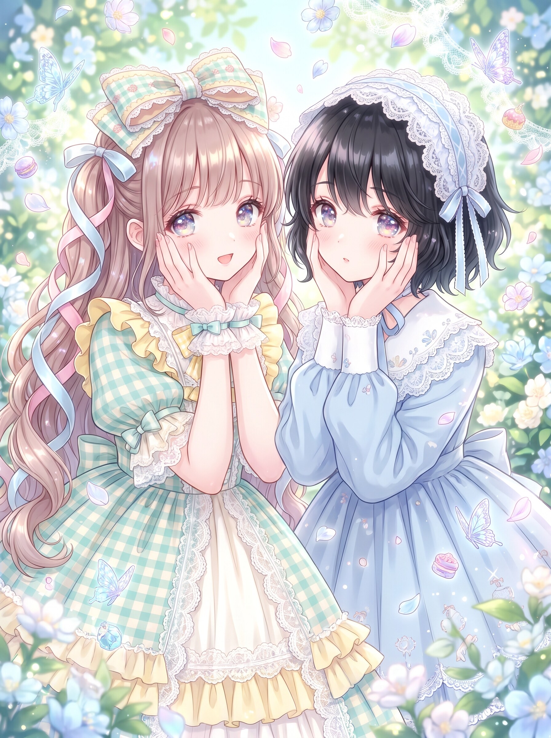 花園双姫の微笑 | の人気AIイラスト・グラビア