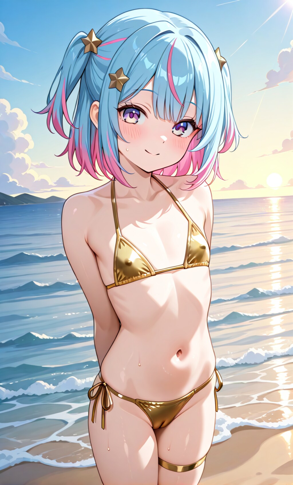 Re.金色ビキニの女の子