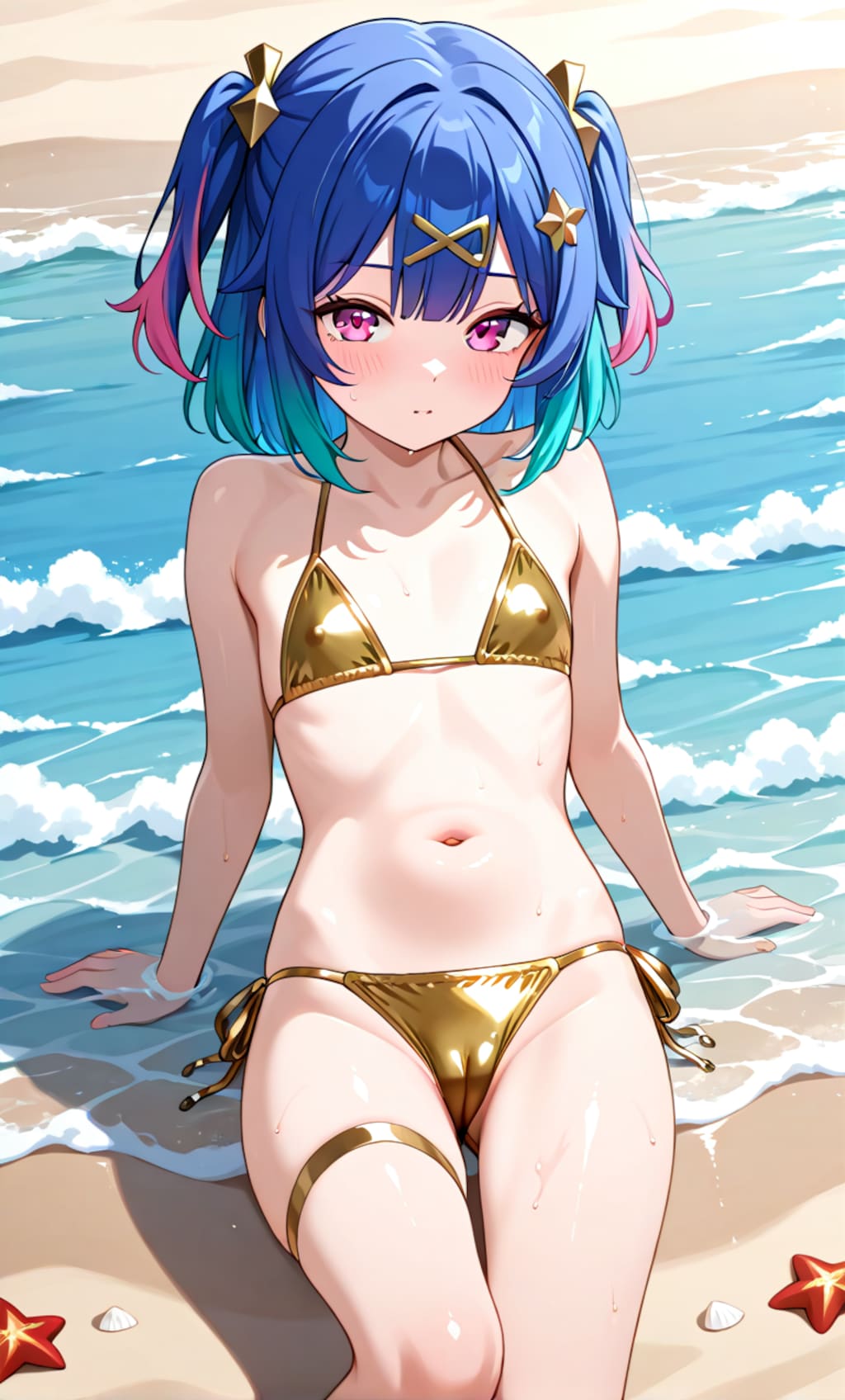 Re.金色ビキニの女の子