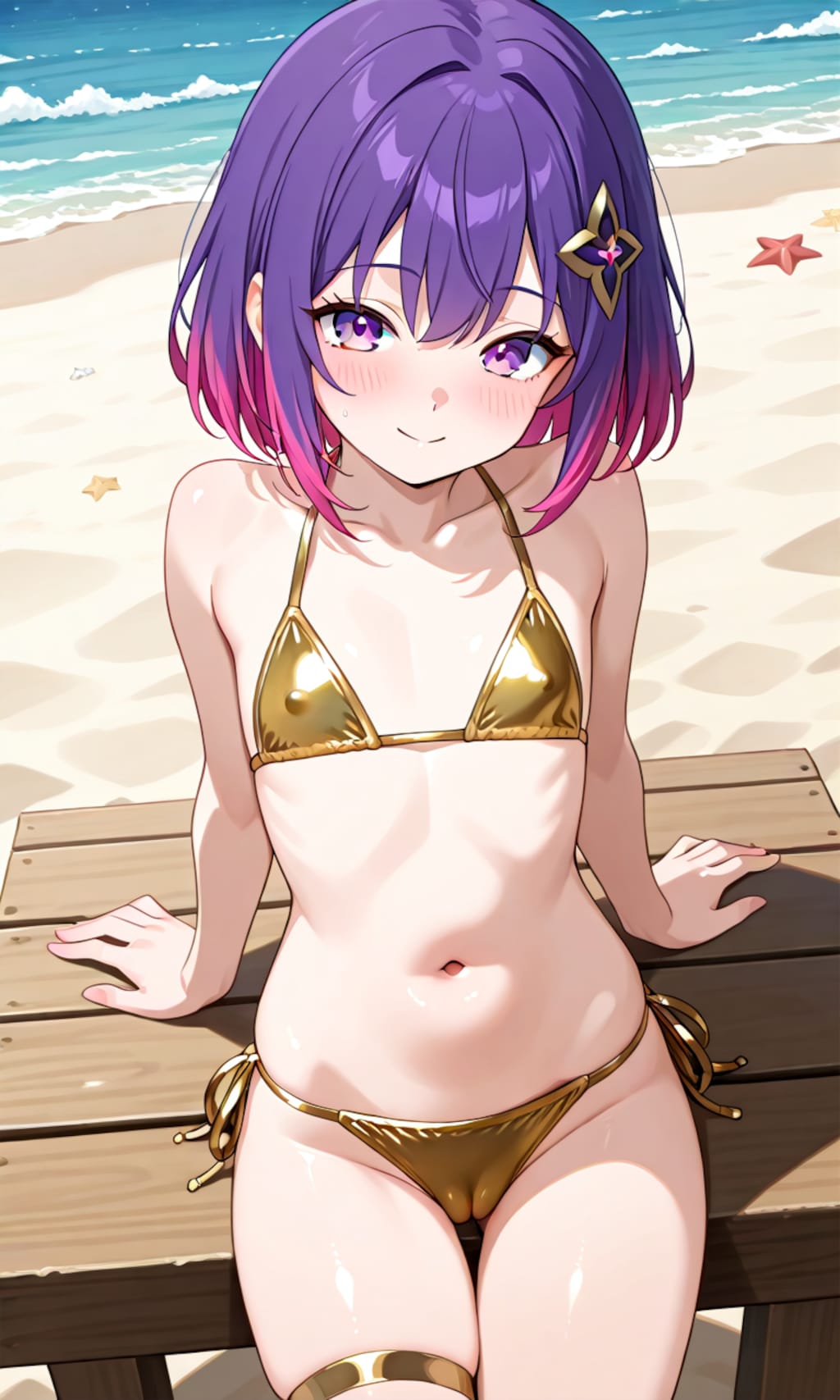 Re.金色ビキニの女の子
