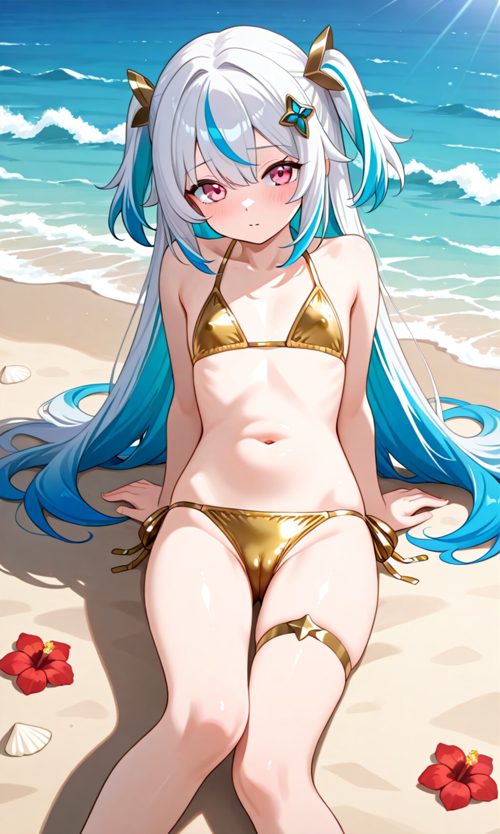 Re.金色ビキニの女の子