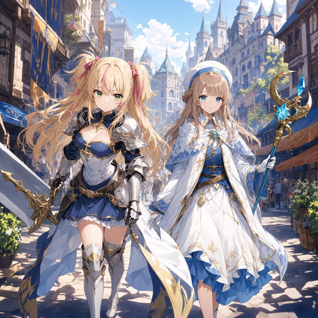 お散歩エレナさんとアリアさん