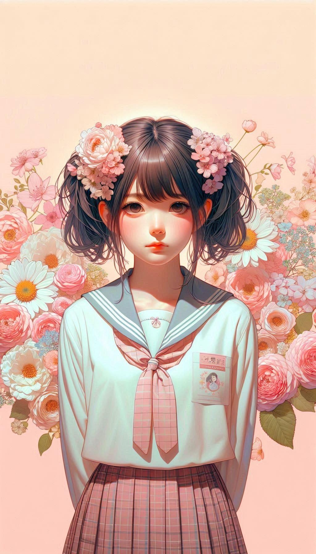 Dalleのパステルガール