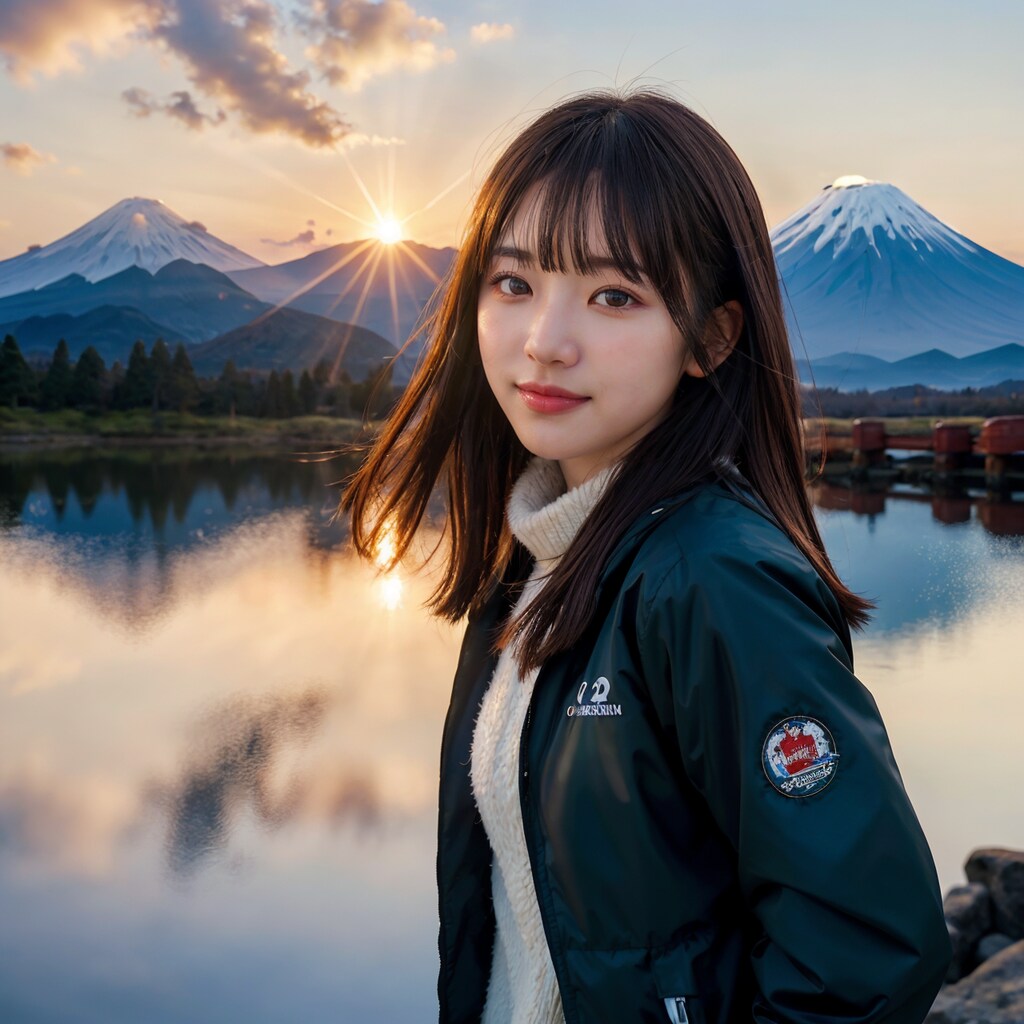 山と日の出 5/10