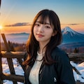 山と日の出 5/10 3枚目
