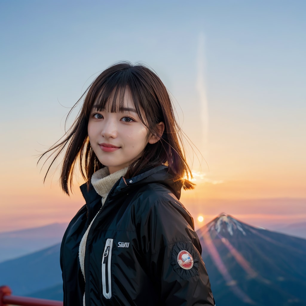 山と日の出 5/10