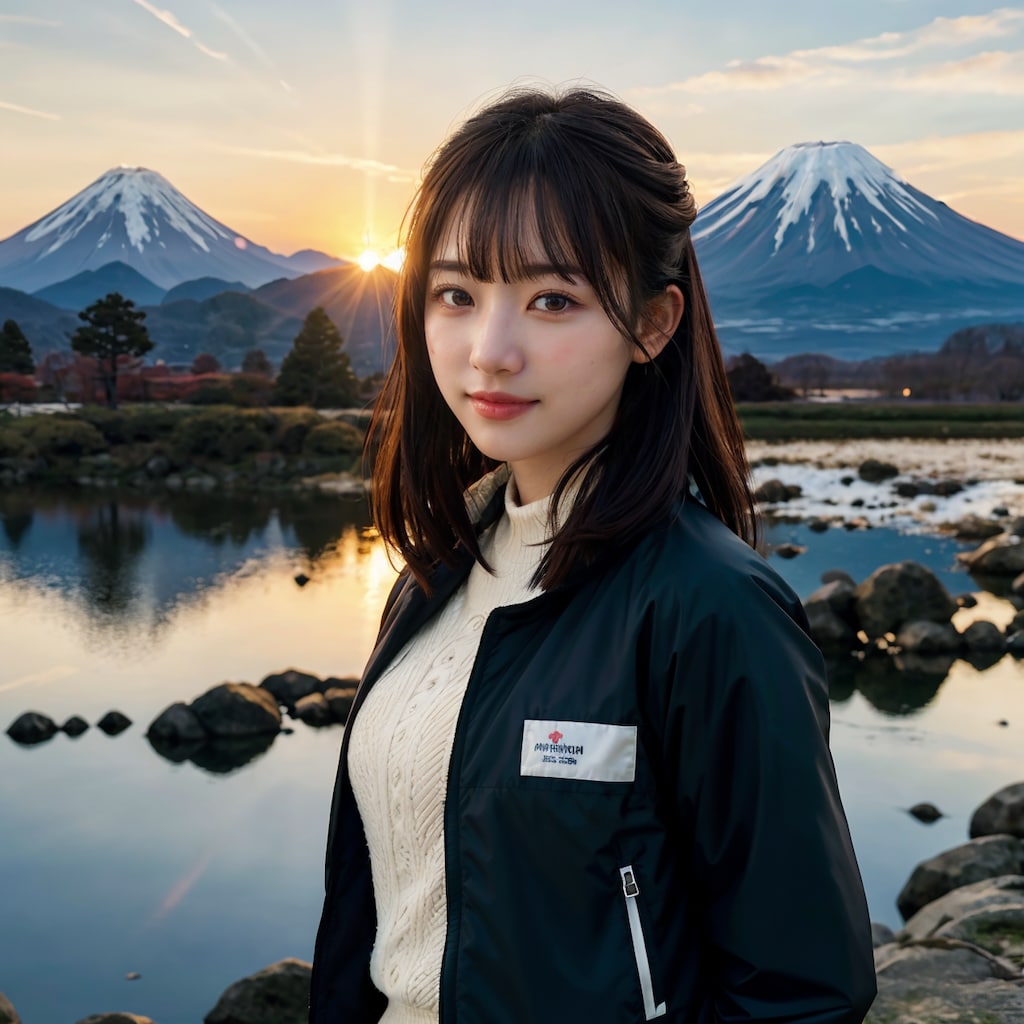山と日の出 5/10