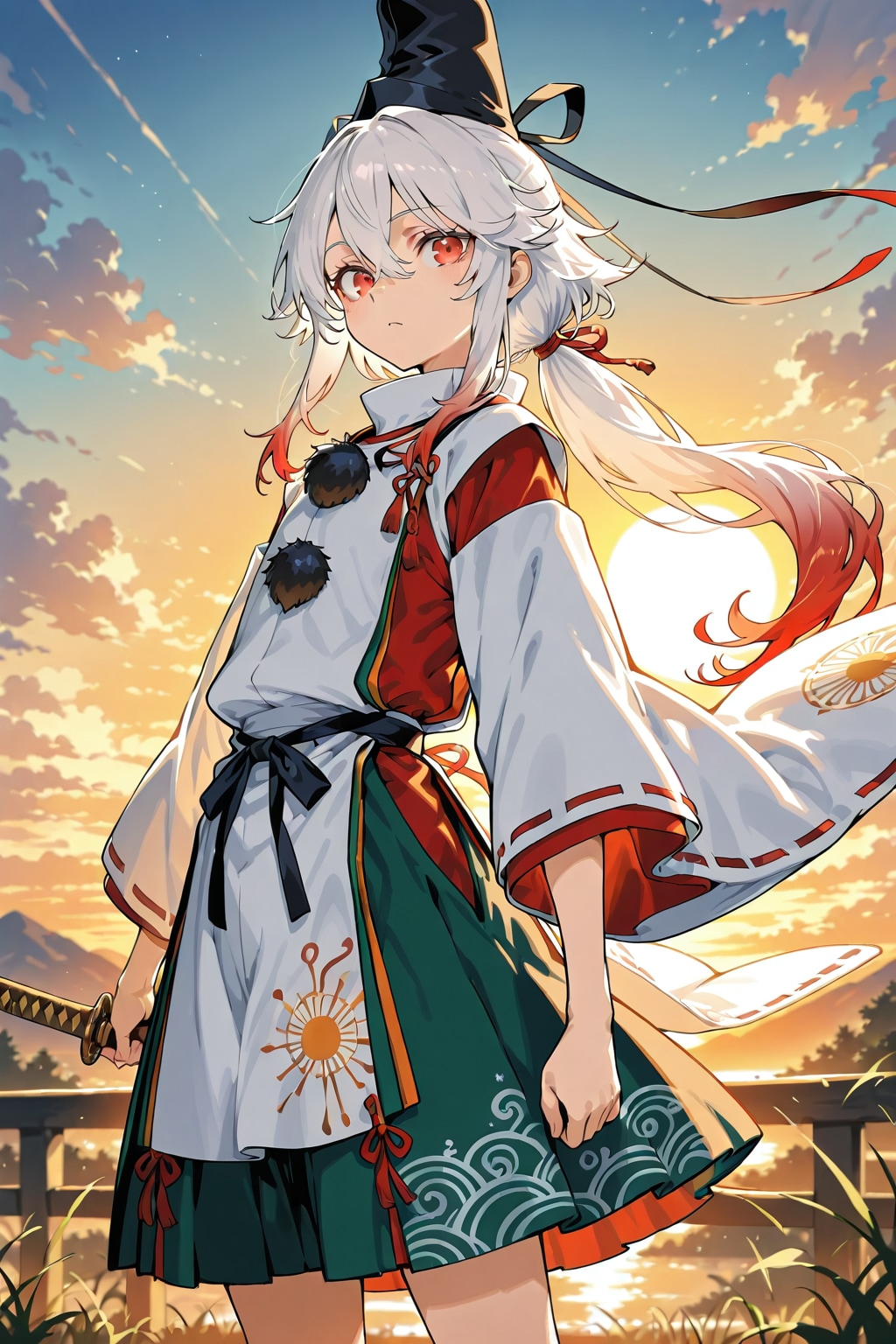 太陽と月 | の人気AIイラスト・グラビア