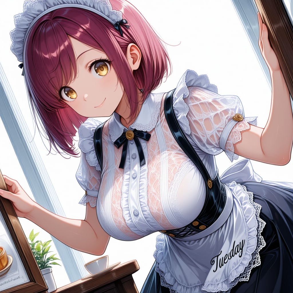 おはようございます（挨拶メイドの芽衣ちゃん）