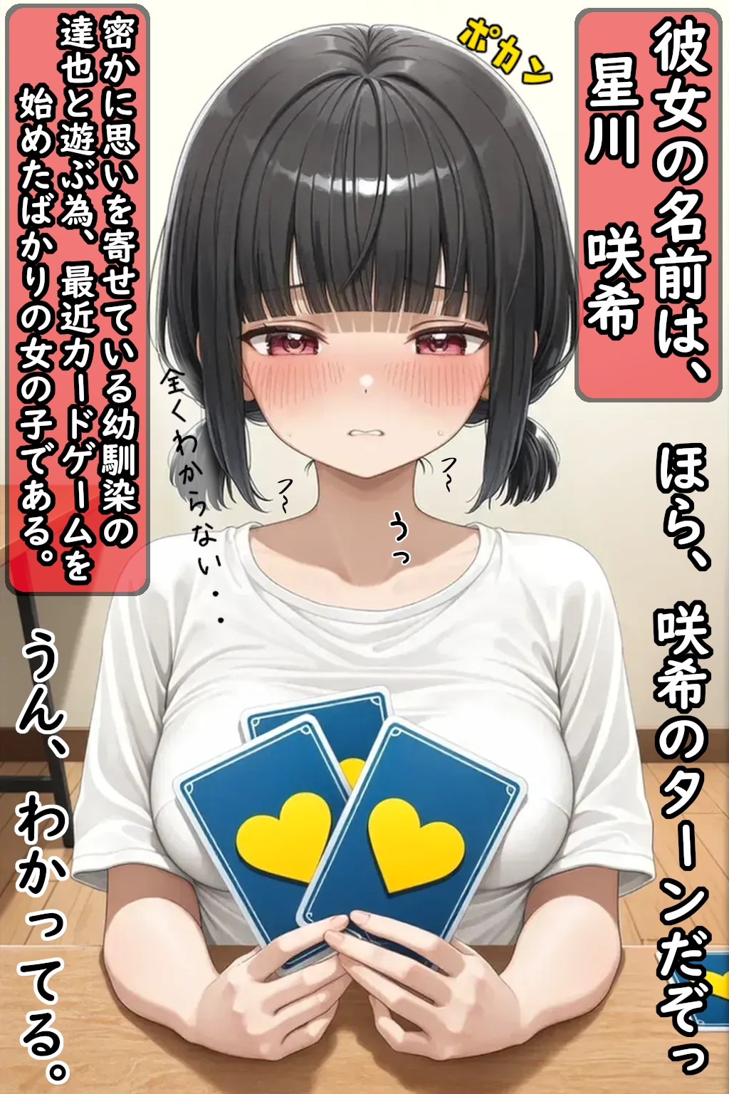 巨乳少女はカードと引き換えにおじさんに身体を触られる①