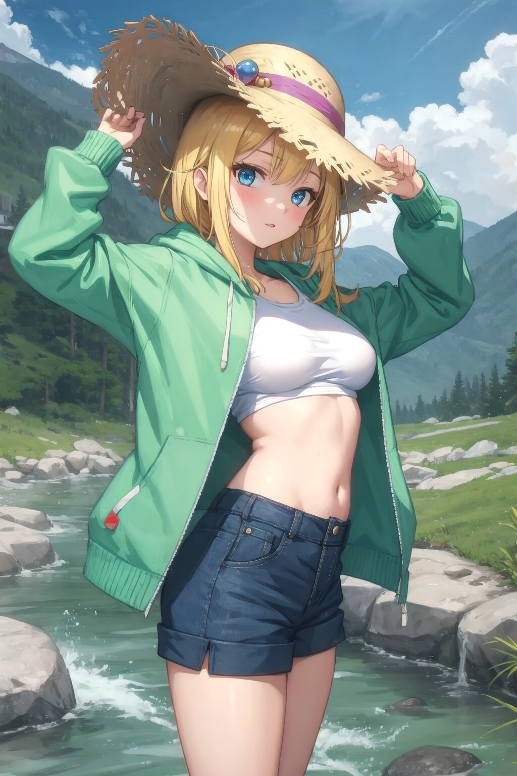 川遊び