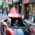 チ◯ポルギーニを運転する女性 5枚目
