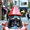 チ◯ポルギーニを運転する女性 6枚目