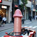 チ◯ポルギーニを運転する女性 2枚目