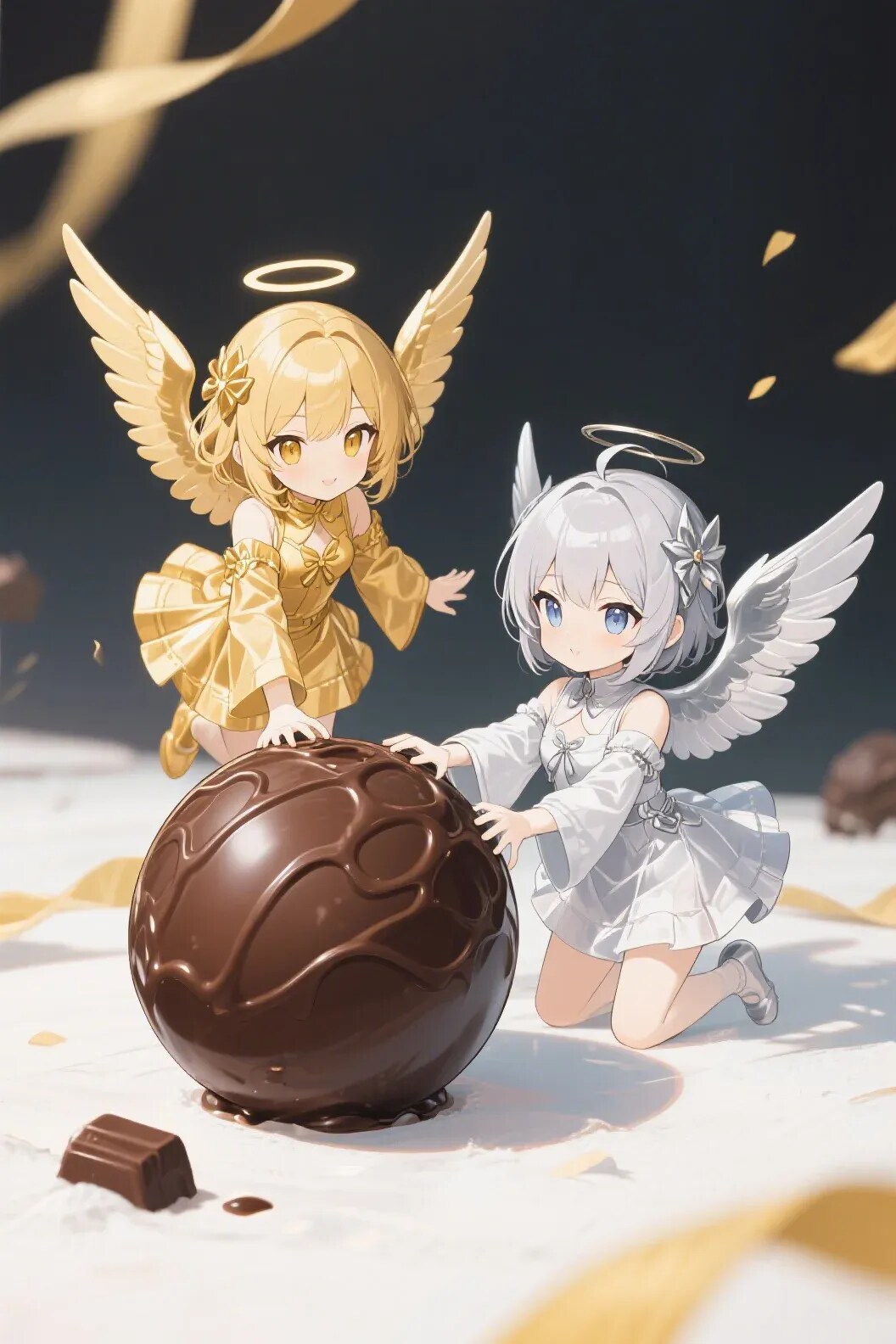 金と銀のエンゼル128 | の人気AIイラスト・グラビア