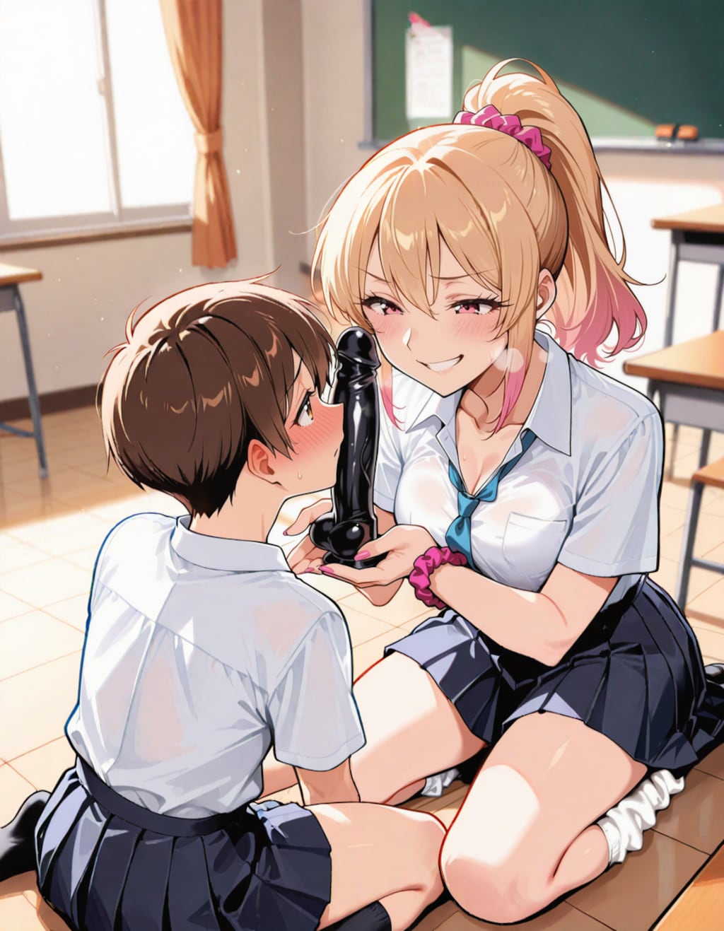 ギャルのアヘ顔ダブルピースから女装少年のペニバン逆アナルまで